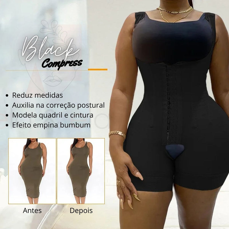 Cinta Modeladora Mega Compressão com 9 Barbatanas Looza MasterCompress